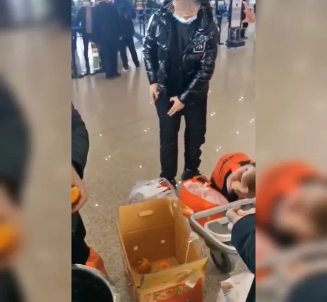 嫌托运贵4男子当场吃完60斤橘子什么情况?现场曝光让人目瞪口呆