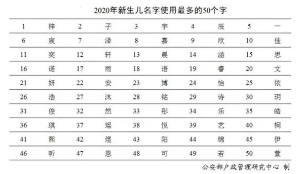 2020年新生儿爆款名字：奕辰、一诺 网友：正好把这些名字都避开