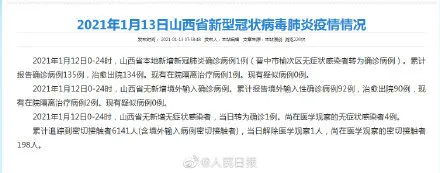 山西晋中新增本地确诊病例1例 为晋