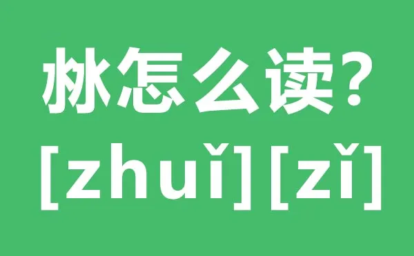 沝怎么读 两个水念什么 沝的拼音 