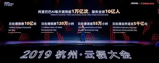 阿里首公布AI服务数据：每天调用1万