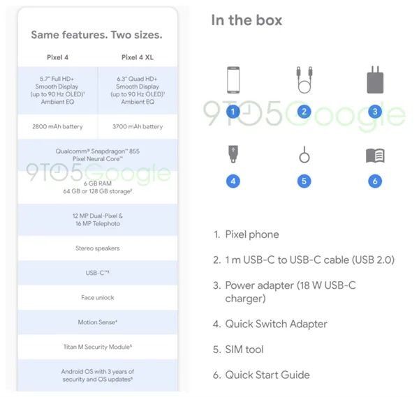 谷歌Pixel 4/4 XL即将登场：搭载骁龙
