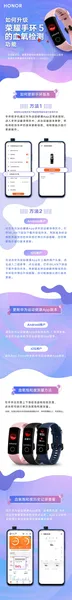 不会用？一张图看懂荣耀手环5血氧检