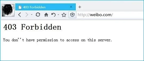 Win10系统浏览器报错403 forbidden