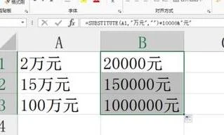 wps中如何把元换成万元