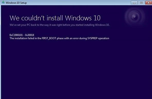 Win10升级遇到错误C190010130018的完美解决办法