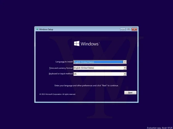 Win10 Build 10125 安装过程图集