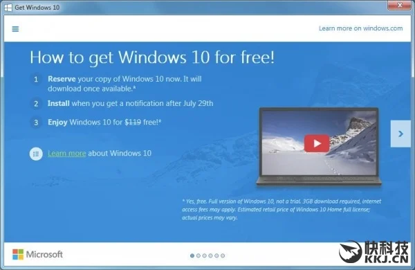 微软真拼了让Win7/8.1升级Win10出