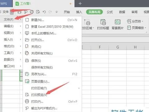 wps表格中如何打印调整