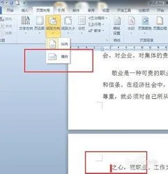 如何在wpsword竖版后加横版