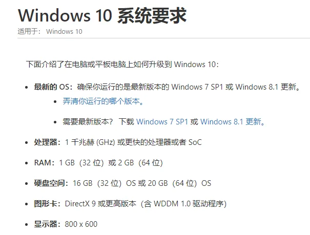 win10配置要求是什么 | win10硬件