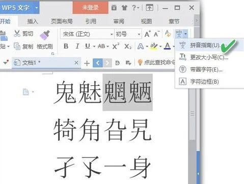 给wps汉字标注拼音 | WPS文字标注