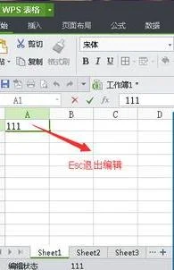 退出wps编辑单元格 | wps表格取消