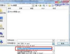 如何从wps中打开word