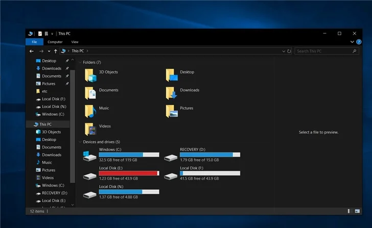 Win10 1909再现bug：文件资源管理器无法右键单击
