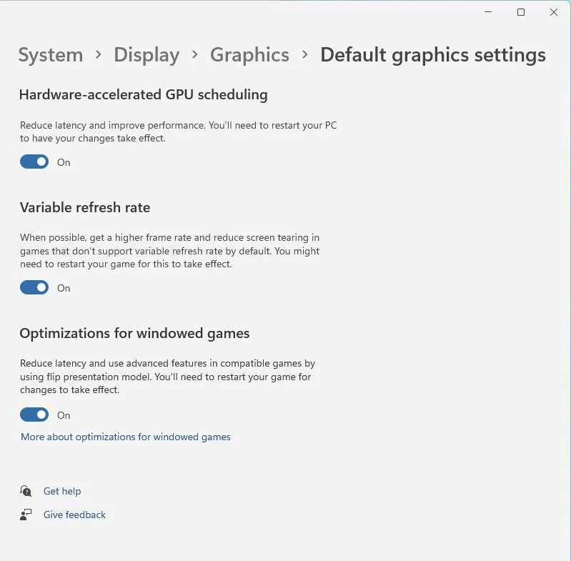 Win11怎么提升窗口游戏性能？Win11窗口游戏性能设置
