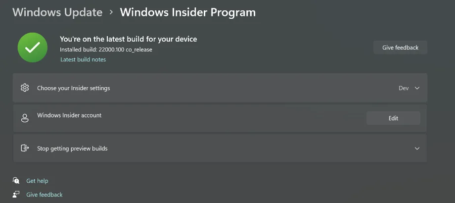 Win11系统从Dev开发版切换到Beta版的方法