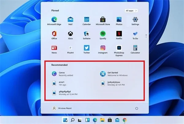 Win11删除开始菜单中推荐文件的方法
