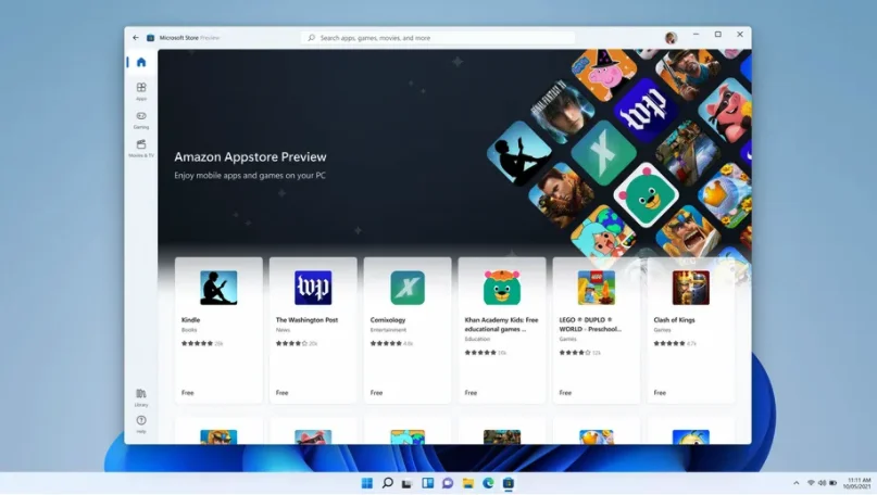 Win11测试版可以运行安卓应用程序