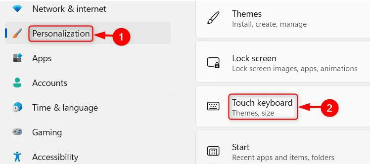 怎么更改Windows11 PC上的虚拟键盘