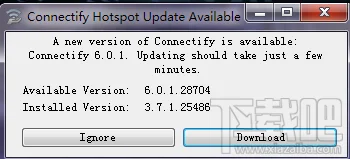 connectify升级提示/强制更新屏蔽