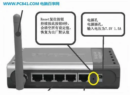 两种路由器恢复出厂设置的方法