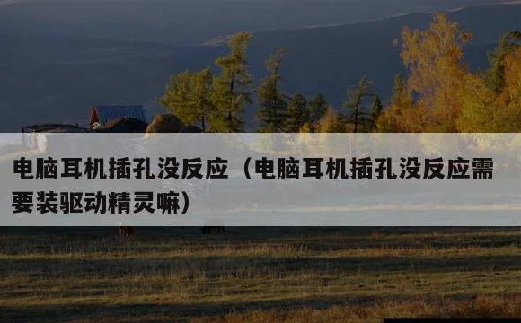 电脑耳机插孔没反应需要装驱动精灵嘛 | 电脑耳机插孔没反应