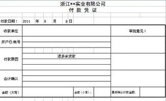 凭证,金蝶,模板,付款