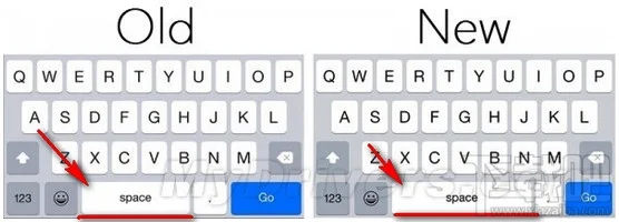 iPhone苹果手机iOS 8.3系统输入键