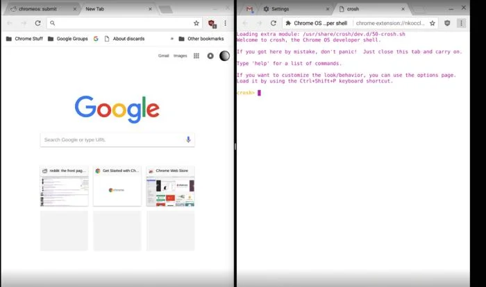 Chrome OS可能很快允许用户将两个
