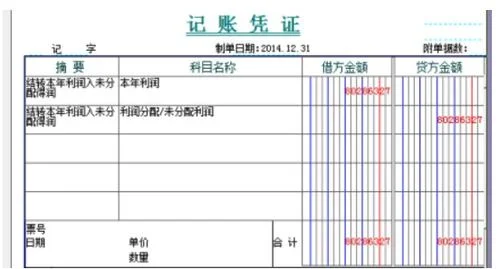 金蝶本利润借方负数