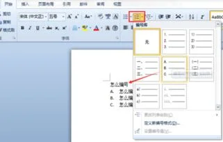 wps如何给选择题编号